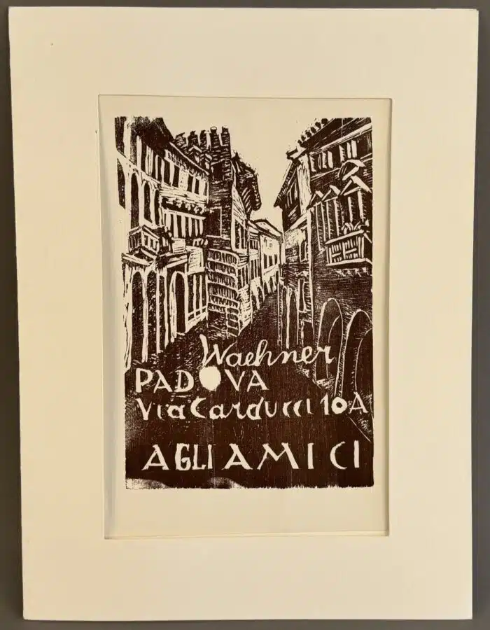 Trude Waehner -  Waehner Padova getönte Lithographie 40 x 30 cm