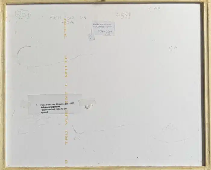 Hans Frank der Jüngere Farbholzschnitt Salzkammergutsee 43 x 34 cm – Bild 4