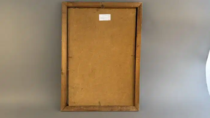 Felix Kraus Portrait Öl auf Platte signiert datiert 46 -  40 x 56 cm – Bild 6