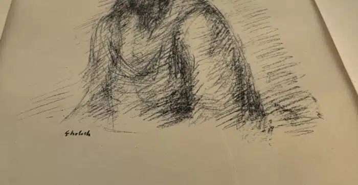Georg Ehrlich Portrait Bettina Ehrlich  Lithographie 45 x 33 cm – Bild 4