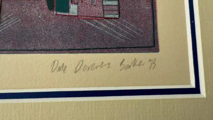 Dale Devereux Barker Mono - Linolschnitt 61 x 40 cm – Bild 4