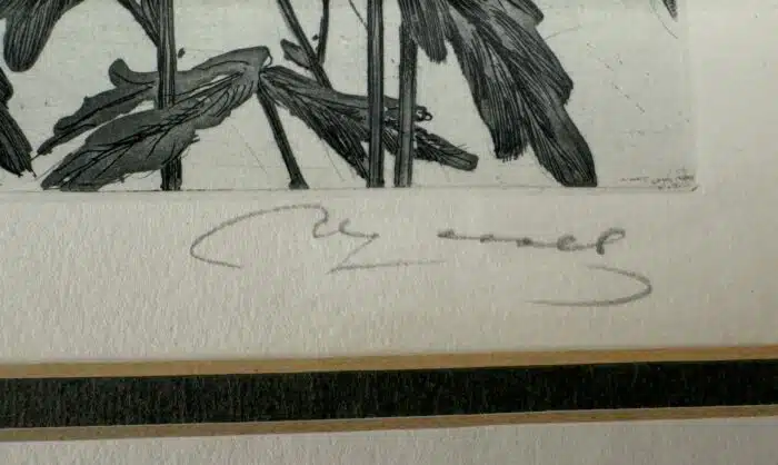 Wilhelm Loisel Blumenbild  Lithographie signiert 52 x 44 cm – Bild 4