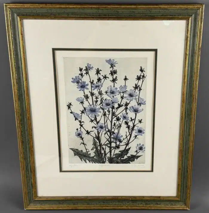 Wilhelm Loisel Wegwarte  Lithographie signiert 52 x 44 cm