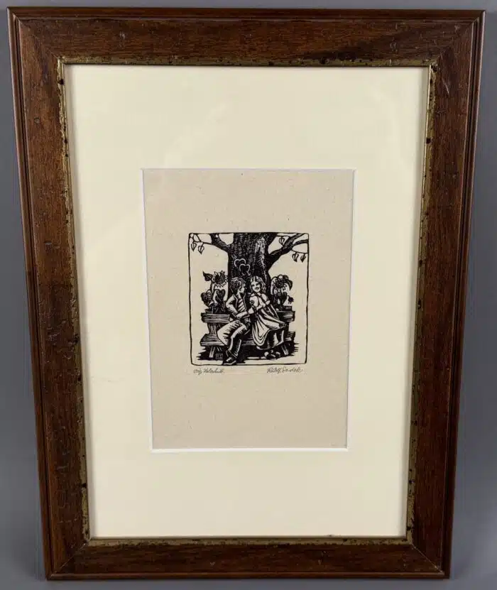 Rudolf Sodek Holzschnitt 35 x 26  cm signiert