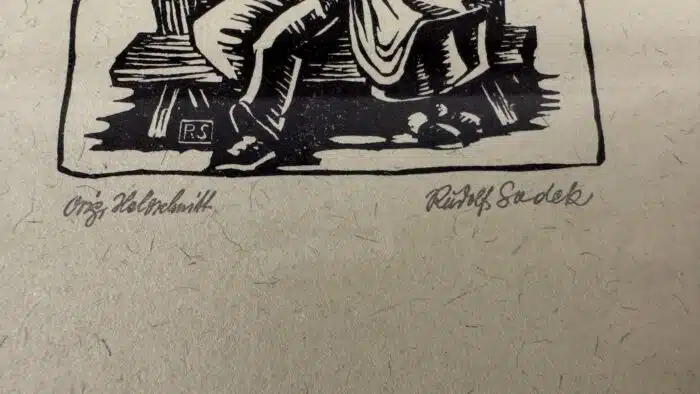 Rudolf Sodek Holzschnitt 35 x 26  cm signiert – Bild 3