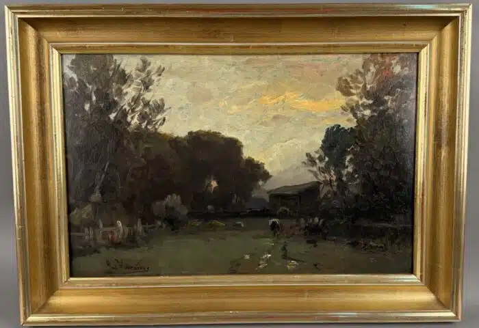 Ludwig Willroider Landschaftsbild signiert Lud. Willroider, Öl auf Platte  51 x 36,5 cm