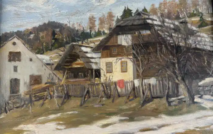 Eduard Manhart Öl / Platte signiert 57,5 x 54 cm – Bild 5