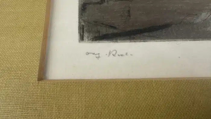 Wilhelm Loisel Klagenfurt Durchblick zum Landhaus  Lithographie signiert 53 x 40,5 cm – Bild 3