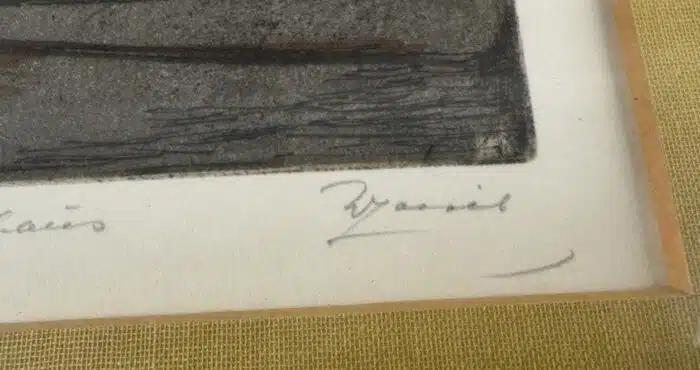 Wilhelm Loisel Klagenfurt Durchblick zum Landhaus  Lithographie signiert 53 x 40,5 cm – Bild 5
