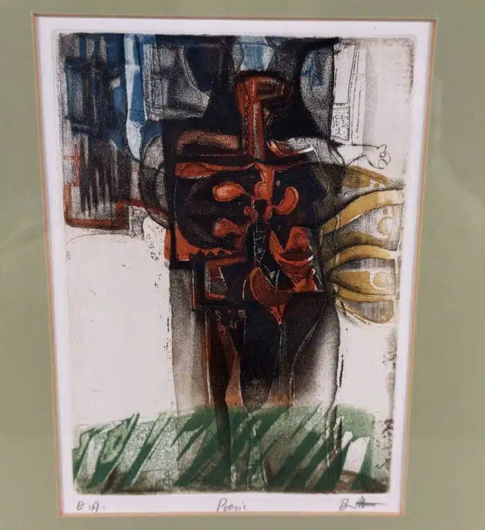 Karl Brandstätter Farbradierung, signiert, "Epreuve d'Artiste"  26,5 x 24 cm – Bild 2
