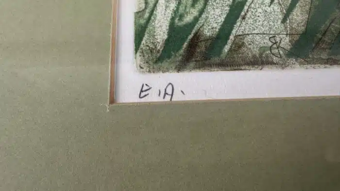 Karl Brandstätter Farbradierung, signiert, "Epreuve d'Artiste"  26,5 x 24 cm – Bild 3