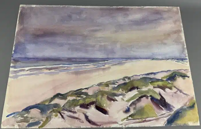 Willi Götzl Aquarell Meereslandschaft signiert W Götzl, datiert 1960 66 x 48 cm
