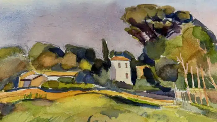 Willi Götzl Aquarell "In der Umgebung von Lignano" signiert  Götzl, datiert 1974 66 x 48 cm – Bild 5
