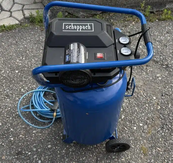Kompressor 80 L HC85V Scheppach 14 bar | 330 l/min | ölfrei | 2x Manometer / 2x Kupplung – Bild 8