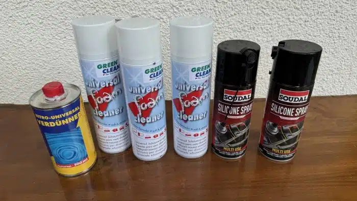 Posten Schmier und Reinigungsmittel