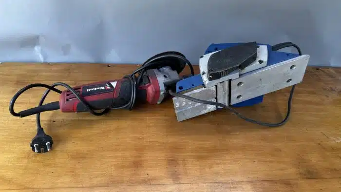kleiner Winkelschleifer Flex und Elektro Holzhobel – Bild 4