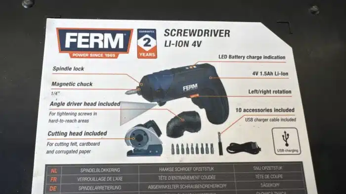FERM Akku Schraubendreher – Bild 6
