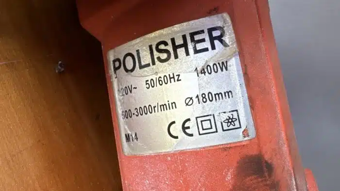Poliermaschine 1400 W Drehzahl regelbar – Bild 3