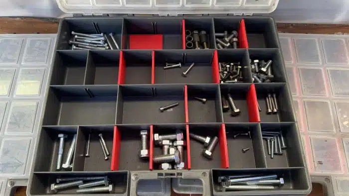 Posten Sortimentskästen Sichtkasten Sortimentsboxen mit Inhalt – Bild 2
