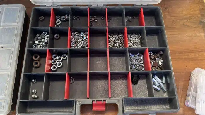 Posten Sortimentskästen Sichtkasten Sortimentsboxen mit Inhalt – Bild 3