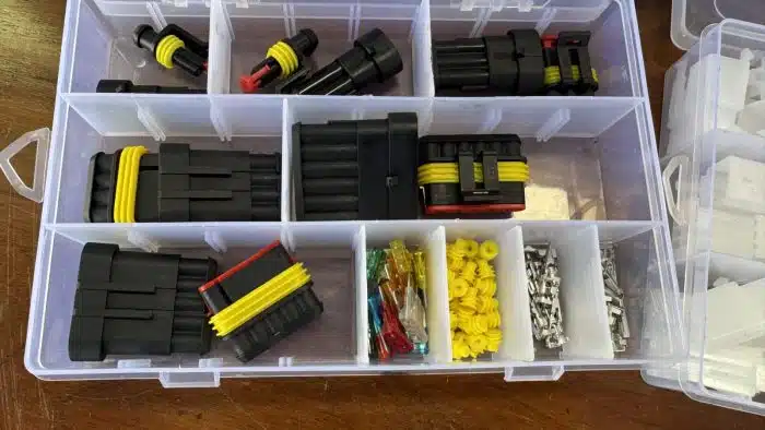 Posten Sortimentskästen Sichtkasten Sortimentsboxen mit Inhalt – Bild 6