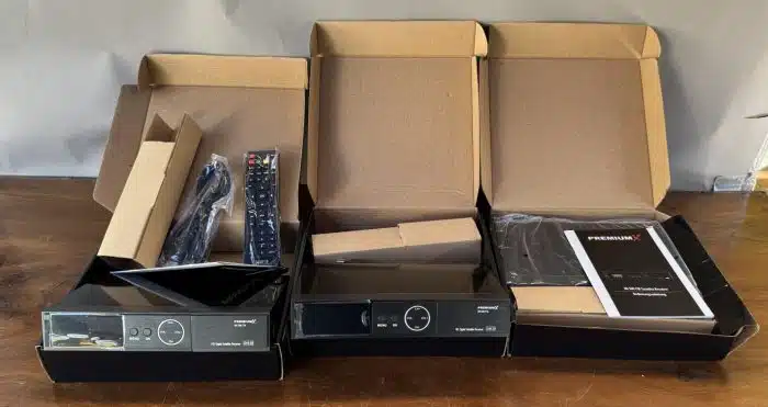 3 Stück Satellite receiver  Premium X HD Receiver