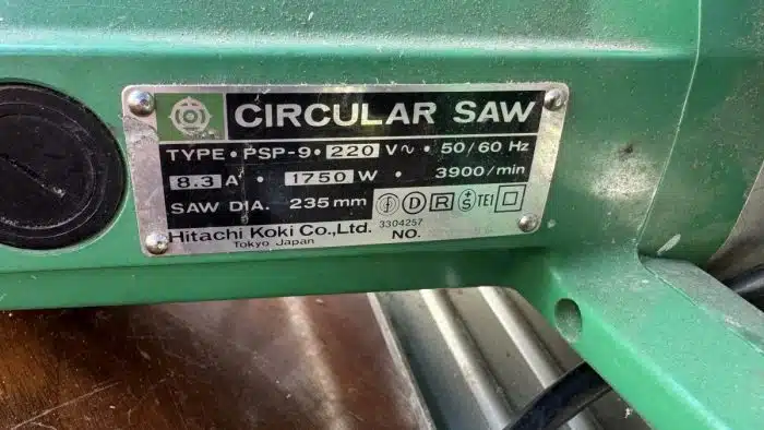 HITACHI PSP-9 kreissäge 1750W – Bild 4