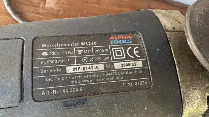 Flex 2000 Watt Winkelschleifer – Bild 2