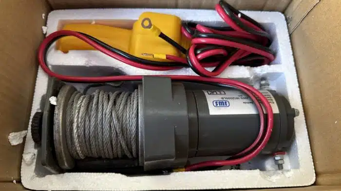 Elektrische ATV Quad Seilwinde Winde 12V 2000Lbs Quadwinde JWS  Originalverpackt – Bild 2