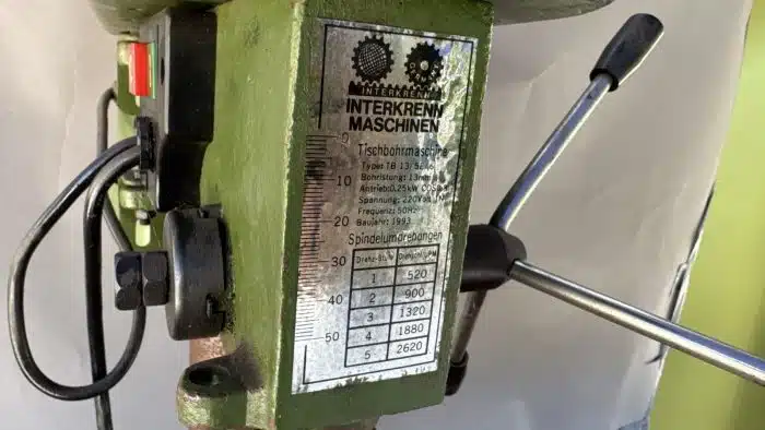 Ständerbohrmaschine Interkrenn Tischbohrmaschine H 60 cm – Bild 4