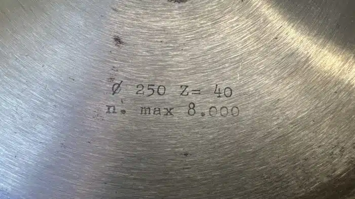 2 Sägeblätter Dm. 250 Z 40 max. 8000 Eine Diamanttrennscheibe siehe Bilder – Bild 3