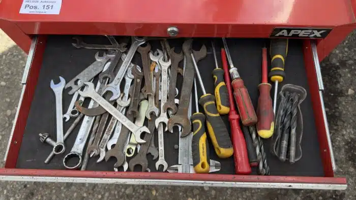 APEX Werkzeugwagen mit 7 Schubladen mit Arbeitsfläche – Bild 3