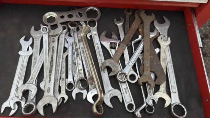 APEX Werkzeugwagen mit 7 Schubladen mit Arbeitsfläche – Bild 4