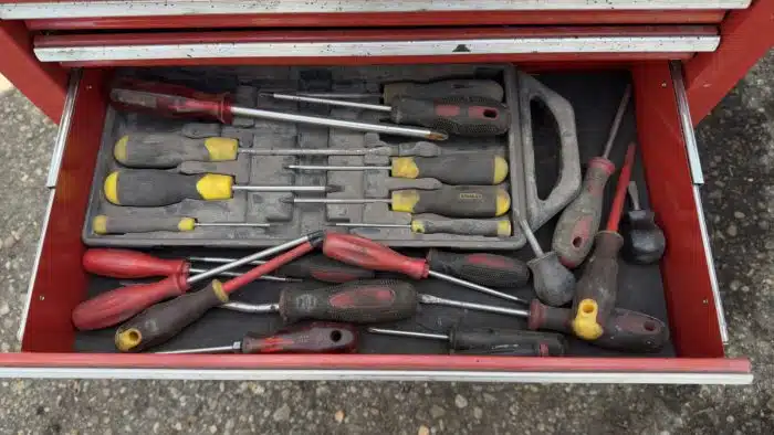 APEX Werkzeugwagen mit 7 Schubladen mit Arbeitsfläche – Bild 5