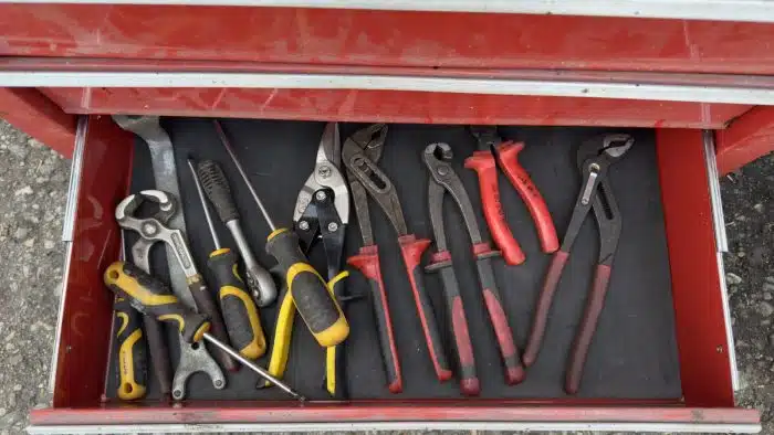 APEX Werkzeugwagen mit 7 Schubladen mit Arbeitsfläche – Bild 9