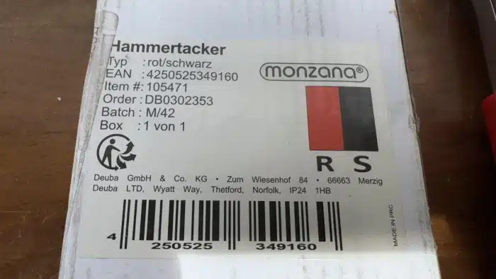 Hammertacker neu und originalverpackt – Bild 2