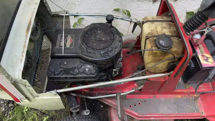 Rasenmähertraktor Aufsitzmäher Mäher Traktor Yard-Man Orginal Batterie leer – Bild 3