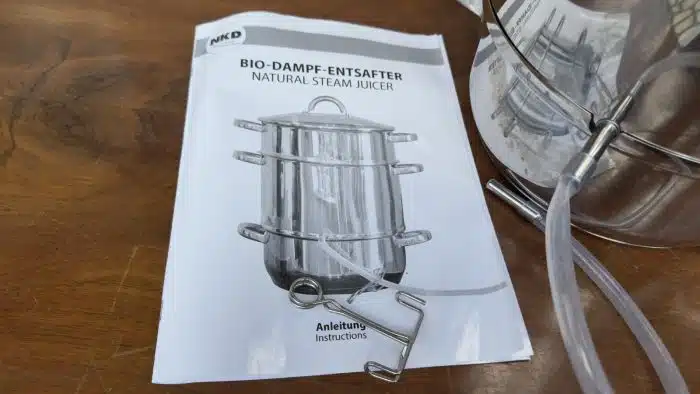 Biodampf Entsafter aus Edelstahl – Bild 4