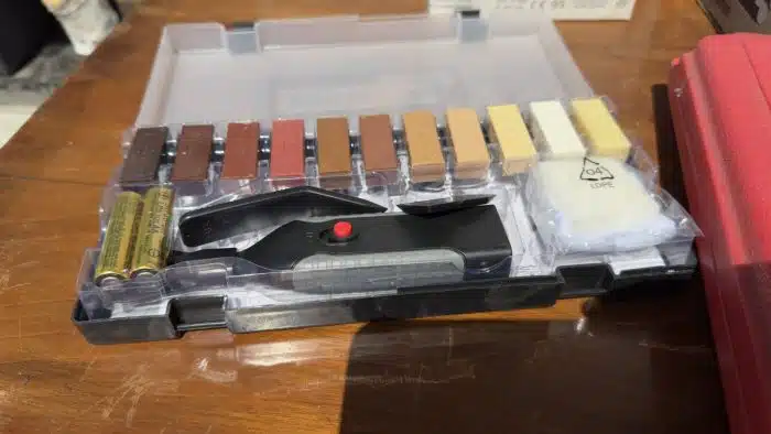 Posten Werkzeug - Hobel, Maschinenschraubstock, Faustsschleifer, Holz Reparaturset uvm. siehe Bilder – Bild 4