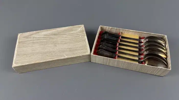 Berndorf 6 Wiener Kafeelöffel Versilbert in original Etui