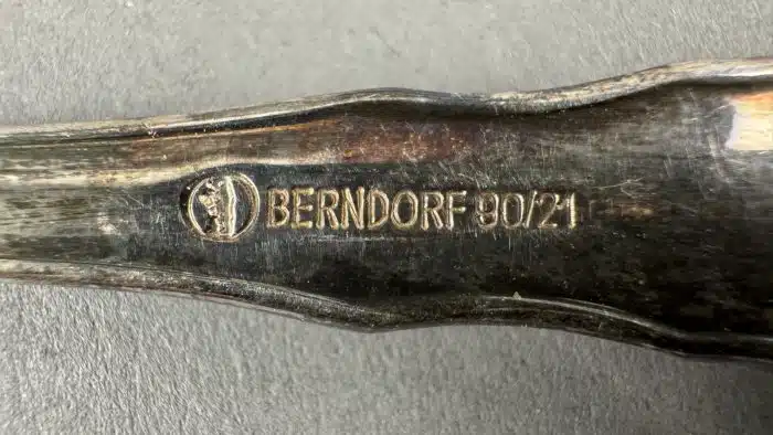 Berndorf 6 Wiener Kafeelöffel Versilbert in original Etui – Bild 5
