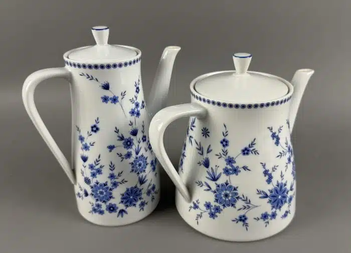 Kaffee und Teekanne Seltmann Weiden DORIS Bayerisch Blau