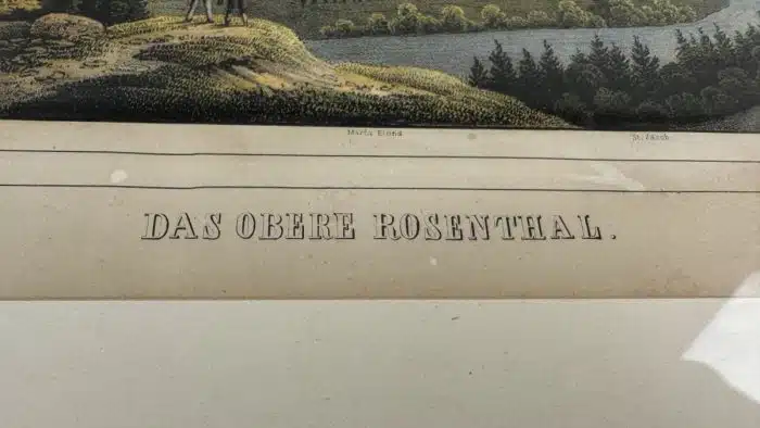 Das obere Rosenthal Lithographie von Joseph Wagner in schönem Rahmen 44 x 34 cm – Bild 3
