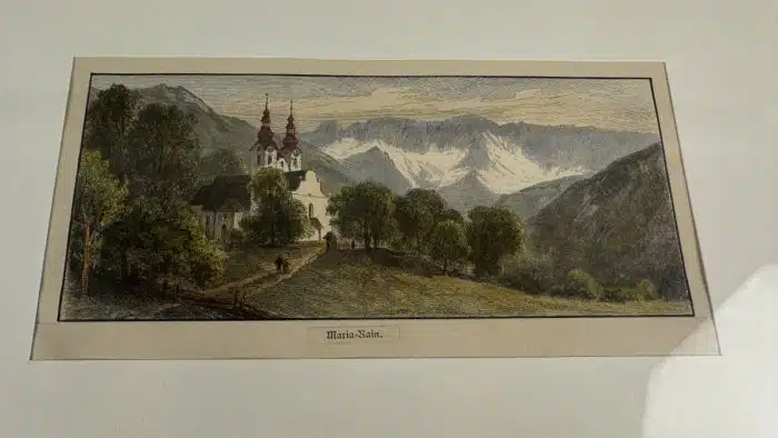 Maria Rain Lithographie in schönem Rahmen 35 x 23 cm – Bild 2