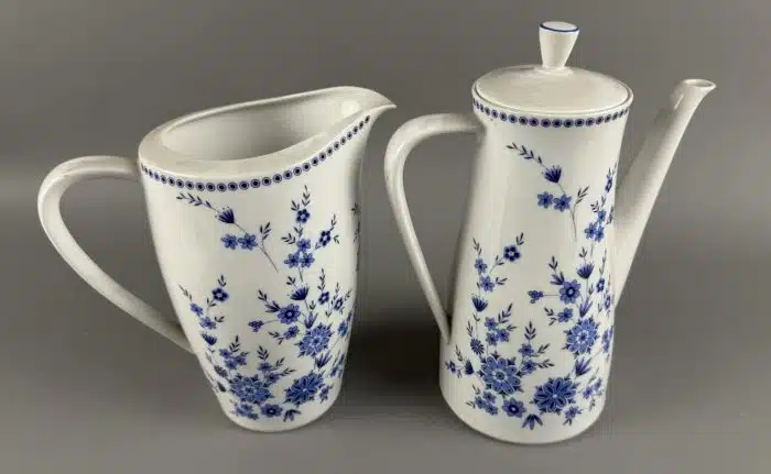 Kaffee und Saft - Wasserkrug Seltmann Weiden DORIS Bayerisch Blau