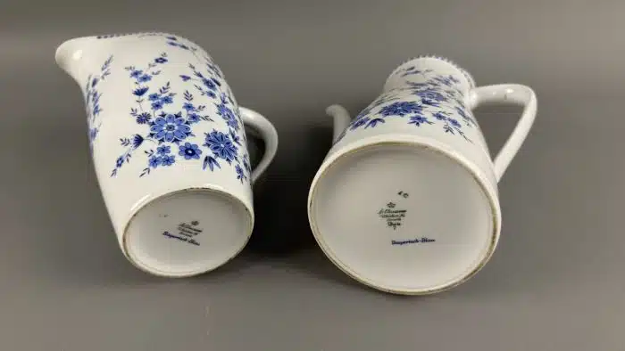 Kaffee und Saft - Wasserkrug Seltmann Weiden DORIS Bayerisch Blau – Bild 3