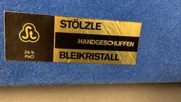 Stölzle Bleikristall Schüssel handgeschliffen Dm. 21 cm in originalem Karton – Bild 2