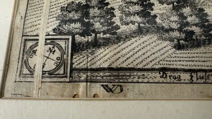 Kupferstich M. Greischer Valvasor "Gschiess" Gschieß / Baldramsdorf/ Kärnten / um 1688 – Bild 4
