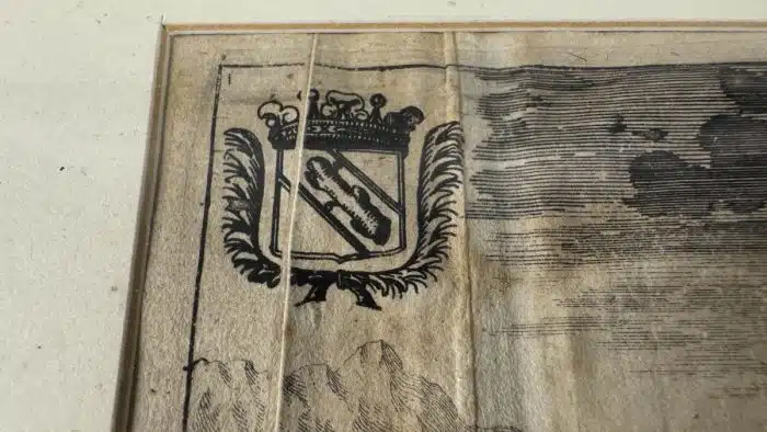 Kupferstich M. Greischer Valvasor "Gschiess" Gschieß / Baldramsdorf/ Kärnten / um 1688 – Bild 7