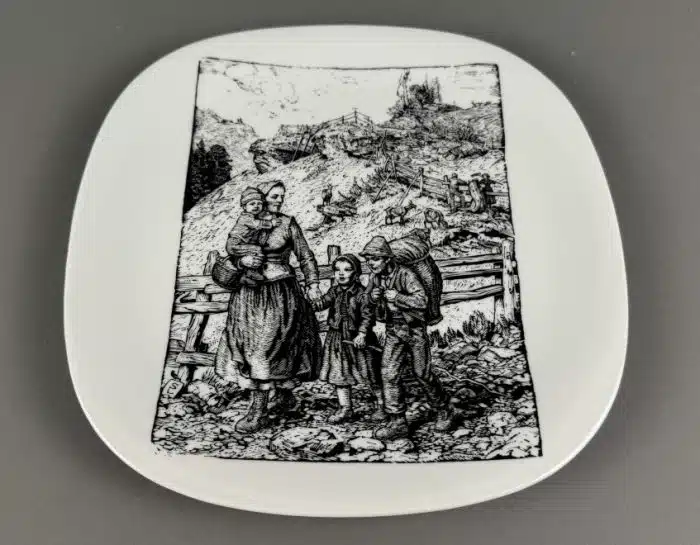 Sammelteller von Switbert Lobisser 1978, handsigniert, Willner